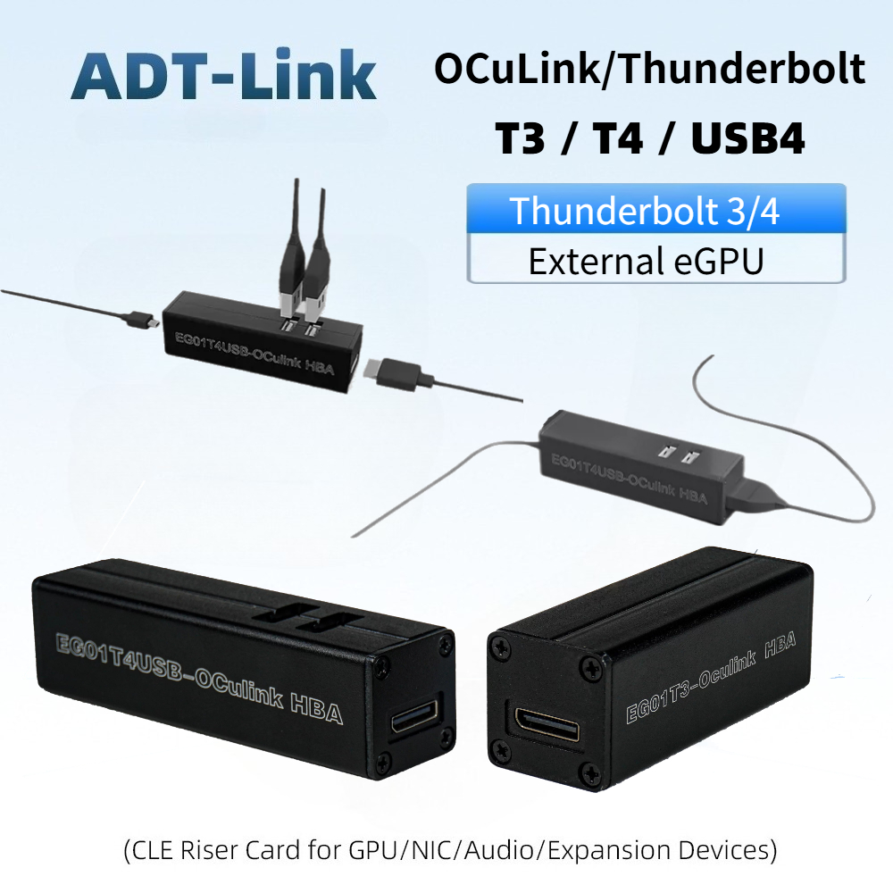 Gpu External Dock Egpu Thunderbolt 4 - อะแดปเตอร์ T3 / T4 OCuLink Thunderbolt