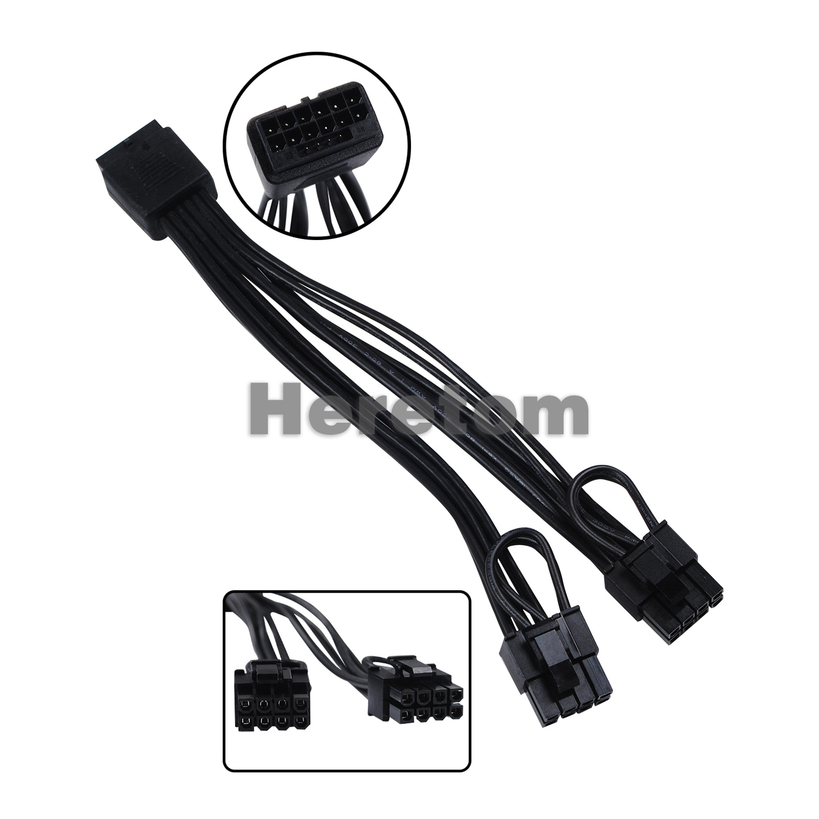 Dual 8Pin To 16Pin 12Vhpwr Cable - เฮรีทอมใหม่ 16 พิน(12+4) 12VHPWR หญิงคู่ 8