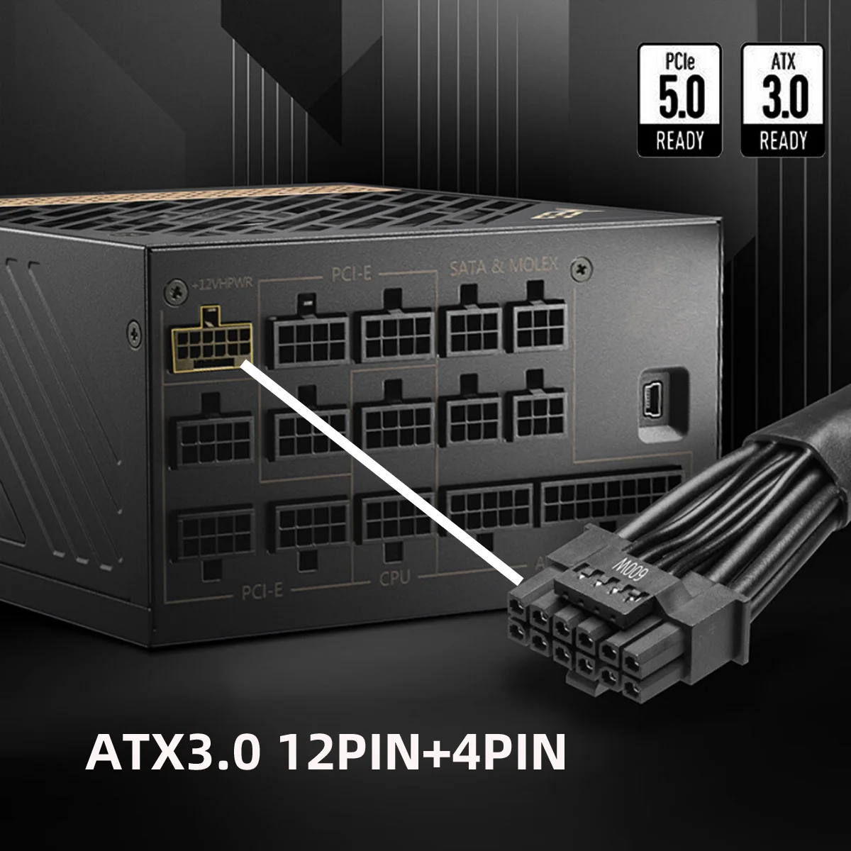 สายไฟโมดูลาร์ 12VHPWR ATX3.0 P - Dual 8Pin To 16Pin 12Vhpwr Cable บทวิจารณ์และราคา