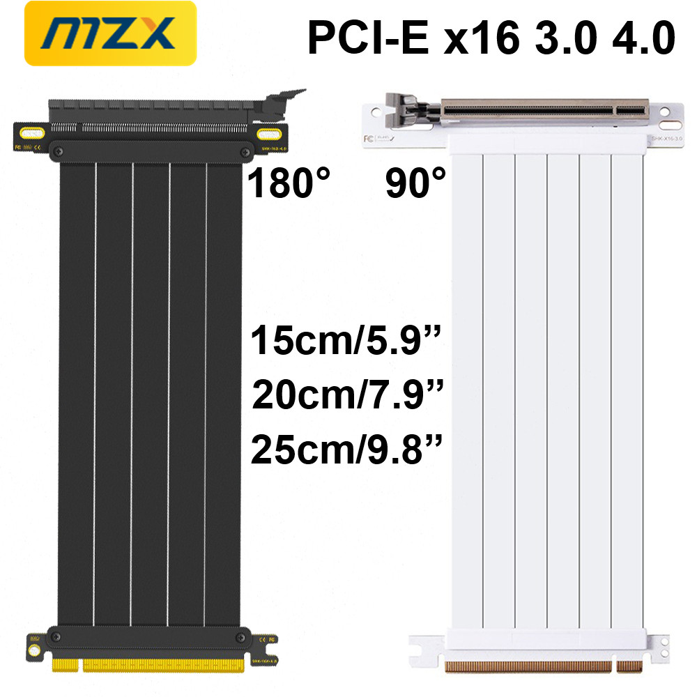 MZX PCIE 4.0 3.0 16X Riser สาย - Itx Gpu Riser Pcie 4.0 16X บทวิจารณ์และราคา