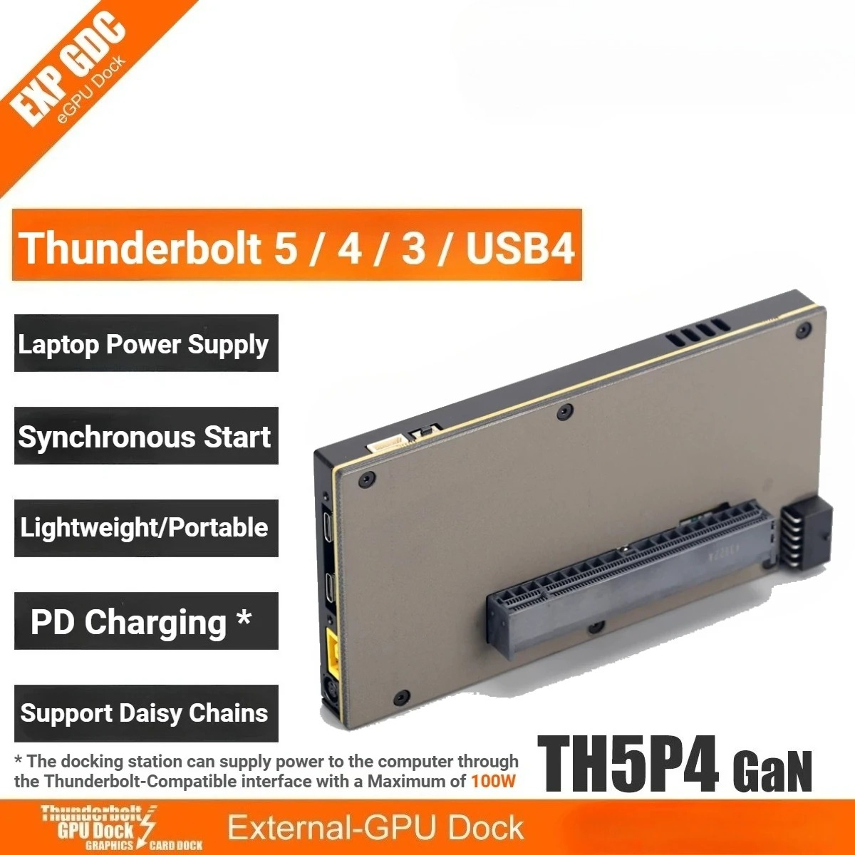 TH5P4GaN แล็ปท็อป Thunderbolt  - Gpu External Dock Egpu Thunderbolt 4 บทวิจารณ์และราคา