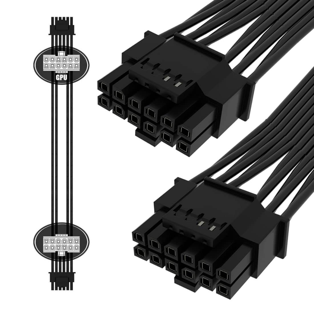 12VHPWR ATX3.0 PCI-E 5.0 Power - Dual 8Pin To 16Pin 12Vhpwr Cable บทวิจารณ์และราคา