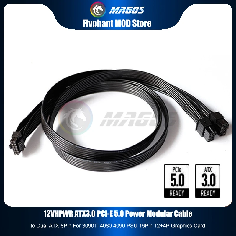 12V HPWR ATX3.0 PCI-E 5.0 Powe - Dual 8Pin To 16Pin 12Vhpwr Cable บทวิจารณ์และราคา