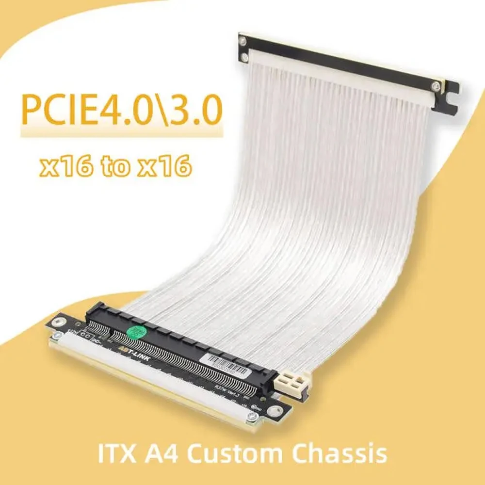 เงินสีขาวย้อนกลับ PCIE 4.0 Shi - Itx Gpu Riser Pcie 4.0 16X บทวิจารณ์และราคา