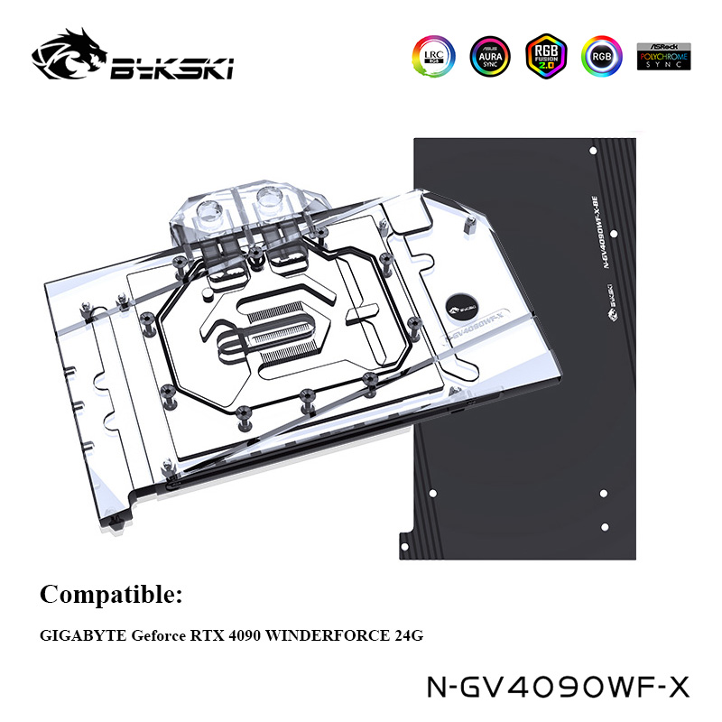 บล็อกน้ำ GPU Bykski สำหรับ GIG - Rtx 4090 Water Block บทวิจารณ์และราคา