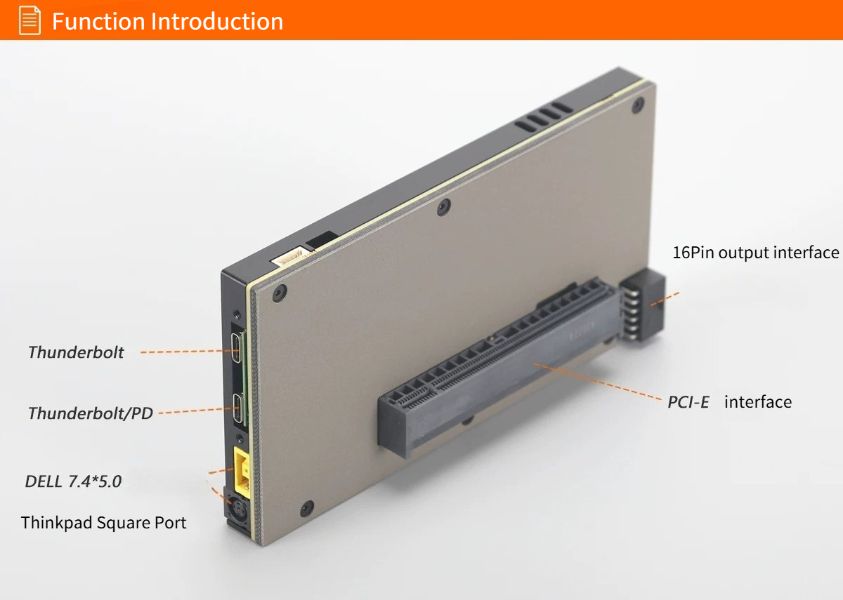 อัพเกรดแล็ปท็อป TH5P4GaN Thund - Gpu External Dock Egpu Thunderbolt 4 บทวิจารณ์และราคา